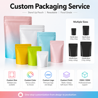 Sacs Doypack Mylar Colorés à Fermeture Ziplock pour Emballage Alimentaire, Faible MOQ 500 Pièces, Sachets Debout pour Bonbons, En Stock