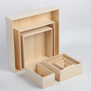 Chưa hoàn thành hộp gỗ THÙNG GỖ cutout xử lý <span class=keywords><strong>DIY</strong></span> trang trí làm tổ hộp gỗ hộp kho báu - Product Image 4