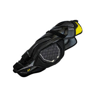 POROS 맞춤형 로고 디자인 무릎 보호대 전문가용 정강이 및 슬개골 보호 장비 블랙 아이스하키 및 필드 스포츠용 - Product Image 3