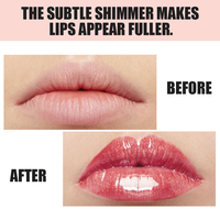 Gloss à lèvres hydratant végétalien repulpant, anti-transfert, liquide crémeux, rouge à lèvres nude scintillant rose brillant