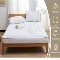 Drap de lit en tissu éponge imperméable personnalisé, style sangle, pour la protection du matelas, fourniture directe d'usine