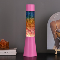 Nouvelle conception, parfait pour les chambres à coucher, lumières de nuit pour enfants avec abat-jour rose, changement de couleur liquide RVB, décoration de fête à domicile