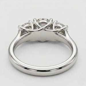 Anillo de Platino con Diamantes para Mujer, Joyería Fina con Estilo Atemporal, Perfecto para Compromiso, Boda, Fiesta y Regalo de Aniversario - Product Image 4