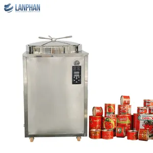 Mesin sterilisasi autoklaf besar 200 liter untuk kaleng stoples kaca makanan
