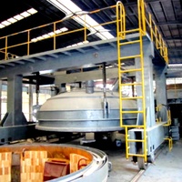 Fabrication d'acier doux EAF EBT fer fusion barres d'armature laminoir 5 T four acier à faible teneur en carbone 15t poêle 10 tonnes four à arc électrique