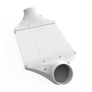 Acessórios para sistema MIA HVAC, aparelho de condução de plástico, conector de tubo plano, encaixe retrátil de tubo flexível