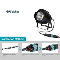 Connecteur d'alimentation solaire E-Weichat IP68 étanche 2P/3P 16A 450V, conception à verrouillage rapide, alliage de cuivre PA66, pour LED