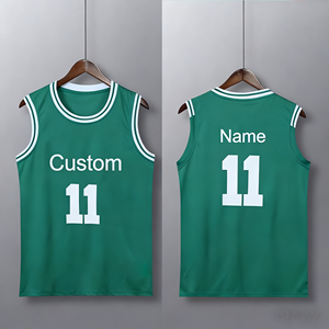 Polyester Jersey Plus Size Anti-Bacterial Sleeveless <b>Red</b> White Uniform High School Basketball Uniforms Street Wear - Product Image 4