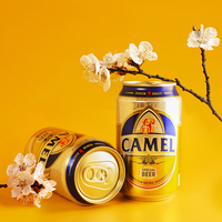Bière Lager Marque Privée 4,5% d'Alcool 330ml Canette Aluminium Light Lager Camel Beer de la Brasserie Vietnamienne OEM ODM Marque Privée