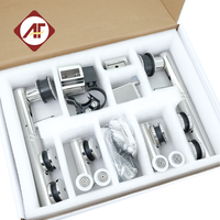 Kit de porte coulissante de douche moderne en acier inoxydable 304/316