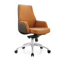 Chaise de bureau de direction en cuir PU, design ergonomique moderne pour manager, PDG, patron