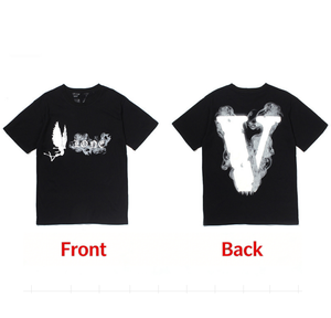T-shirt graphique <span class=keywords><strong>VLONE</strong></span> Style Big V pour hommes et femmes, coupe décontractée, manches courtes, streetwear, mode hip-hop - Product Image 5
