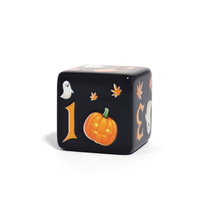Dés personnalisés en acrylique polyédrique avec motif fantôme <span class=keywords><strong>Jack</strong></span>-O'-Lantern pour Halloween, pour les jeux de rôle D&D et les jeux de société RPG - Product Image 3