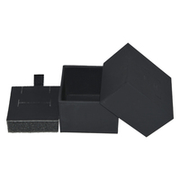 Boîte cadeau en papier pour bijoux avec couvercle et base, finition douce au toucher, logo UV sélectif, vente en gros, offre spéciale