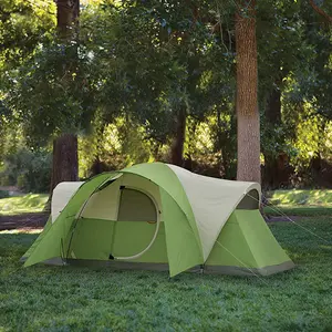 Tente de camping en plein air pliable portable imperméable à la pluie Protection solaire tente coupe-vent