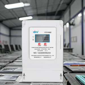 Caja de medidor de energía de prepago antifraude trifásico, medidor de KWH prepago, comunicación Modbus, pantalla LCD, precisión 1,0 montada en la pared - Product Image 4