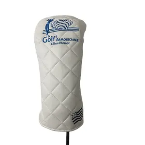 Embroidery Grid Custom Design Driver Head Covers Golf Club Headcover