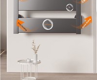 Radiateurs de salle de bain électriques, chauffe-serviettes, séchoir mural intelligent, rail de bain thermostatique, porte-serviettes en alliage d'aluminium