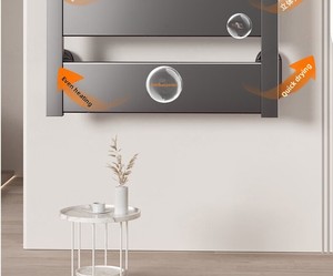 Radiateurs de salle de bain électriques, chauffe-serviettes, séchoir mural intelligent, rail de bain thermostatique, porte-serviettes en alliage d'aluminium - Product Image 3