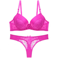 Conjuntos de ropa interior para mujer, Sujetador de encaje clásico de lujo y bragas para niñas, ropa interior y sujetador baratos 2019