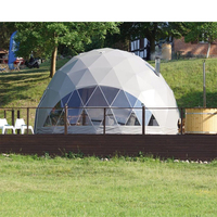4m de Diamètre Pvc Forte Toit Géodésique D'arcum rax tente dôme Tente De glamping Pour Hôtel Temporaire