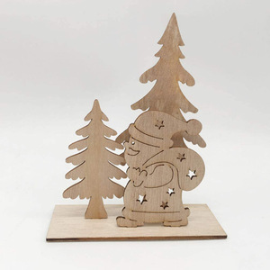 Cross-border wooden handicrafts <b>Christmas</b> snowman reindeer reindeer <b>Christmas</b> <b>tree</b> wooden party family <b>table</b> decorations - Product Image 3