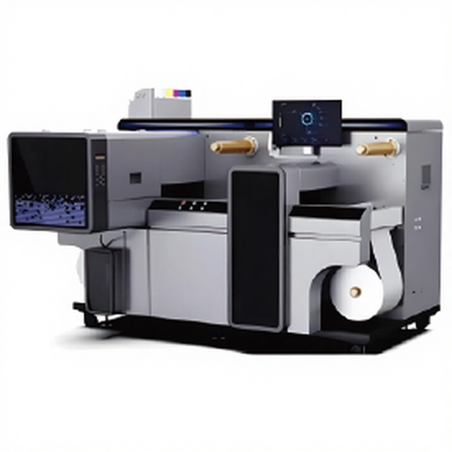 Industrial Label Printer & Cut Machine | Automatic UV Ink High Precision 0.05mm 330mm Width 4 Printheads New