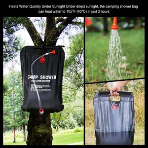 Bolsa de Ducha Portátil de 20L/5 Galones con Manguera Extraíble y Cabezal de Ducha con Interruptor de Encendido/Apagado para Acampar y Viajar al Aire Libre - Product Image 3