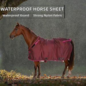 Fabrication professionnelle, prix attractif, couverture et bâche pour cheval en nylon imperméable, sans col, pour l'usage en dressage, pour l'intérieur et l'extérieur - Product Image 2