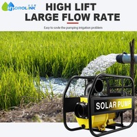 Pompe solaire 4 pouces 196V 2200W 3HP à haute pression et haut débit, auto-amorçante pour l'irrigation solaire au sol
