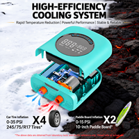 Pompe à air électrique sans fil rechargeable 12000 mAh pour planche à pagaie SUP avec affichage numérique, idéale pour kayak, tente et pneu de voiture