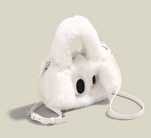 Bolso de mano de piel a la <span class=keywords><strong>moda</strong></span> para chicas, personalizado, con logotipo OEM, sherpa, suave, para hombro - Product Image 5