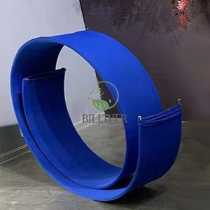 Decoración de Fondo para Bodas y Cumpleaños, con Forma de Arco Espiral de Tela Elástica con Diseño de Ondas Curvas - Product Image 1