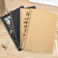 Carnet de croquis paysage A5 personnalisé pour enfants, impression 160 g/m², couverture kraft, reliure spirale, promotionnel, pour dessin et croquis