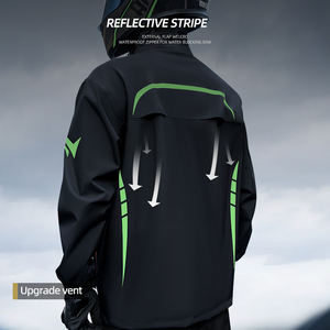 Garder au <span class=keywords><strong>chaud</strong></span> ensemble de vêtements de <span class=keywords><strong>pluie</strong></span> de <span class=keywords><strong>moto</strong></span> imperméable respirant coupe-vent veste <span class=keywords><strong>pantalon</strong></span> pour randonnée voyage réfléchissant sécurité manteau de <span class=keywords><strong>pluie</strong></span> - Product Image 4