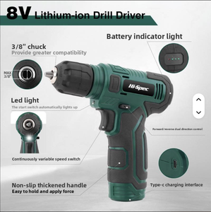 New 8V Drill <b>Set</b> Lithium Battery Hard Case Combination 1 Year Warranty OEM Customizable Wkc8 Pull-along Suitcase Design Easy Por - Product Image 3