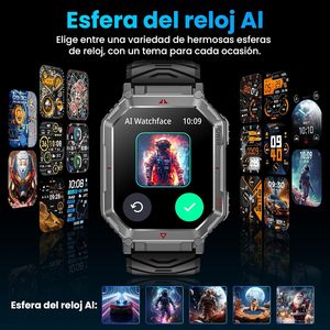 Reloj Inteligente EDS KR92 con GPS, Camuflaje, Linterna LED, Más de 100 Modos Deportivos, Llamadas por Bluetooth, Reloj Inteligente de Fitness, Brújula, Asistente de Voz GPT - Product Image 5