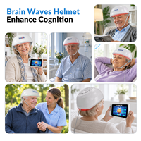 Casque de thérapie PBM à LED infrarouges proches 810 nm avec ondes alpha 10 Hz 40 Hz pour le bien-être cérébral, le soin du cuir chevelu et le soutien cognitif