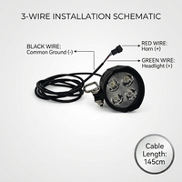 Pièces de vélo électrique universelles 36V 48V 60V 72V, phare à 4 LED ABS pour vélo électrique