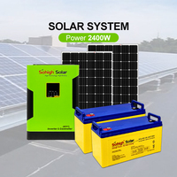 Système d'énergie solaire hybride hors réseau 3KW avec onduleur MPPT et stockage de batterie au gel pour la maison