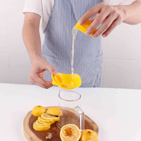 Kingwise Handmatige Citruspers (Citroen, Sinaasappel, Lime) van Plastic, Vaatwasserbestendig, Keukenhulpje