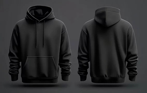 Sudadera con capucha al por mayor de alta calidad de algodón poliéster de peso pesado jersey de lana en blanco de gran tamaño unisex a granel grande - Product Image 4