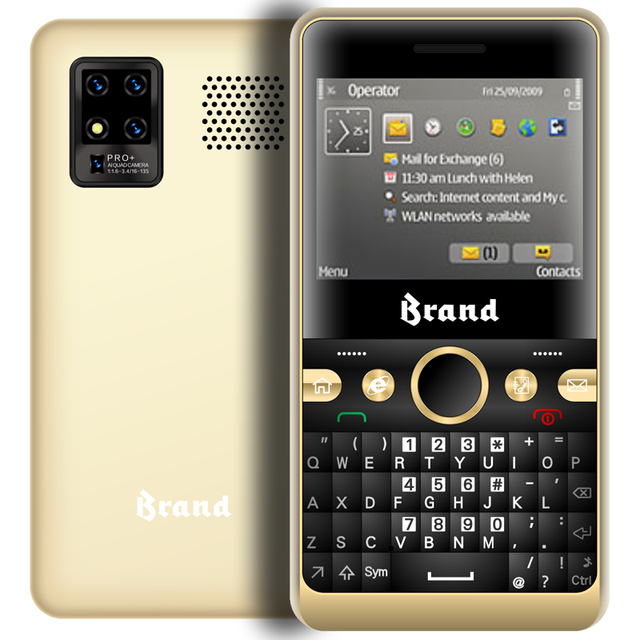 Factory Direct Selling New Arrival Product C300 2.4 Inch Large Torch 2G GSM Qwerty Phone