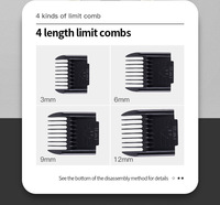 Tondeuse à cheveux professionnelle pour la maison avec alliage de titane, charge rapide, réglable, rechargeable, sans fil, pour hommes