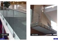 Système de balustrade en acier inoxydable 304 pour escalier extérieur, main courante, balustres, pince pour verre, montage au sol pour salle de bain