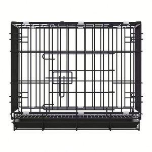Cage à chien pliable de luxe en métal avec fermeture à bouton-pression, maille respirante, ventilation sécurisée, montage facile, design moderne - Product Image 2