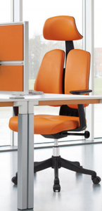 boulies Sedia da ufficio ergonomica, sedia da scrivania per casa, schienale alto in rete con profondità di seduta regolabile, sedia da computer con supporto lombare (rete, grigio