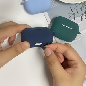 Funda para auriculares de color sólido, delgada, de 1,3 mm, funda protectora de silicona para auriculares Airpods Pro 3 2 1 Generation - Product Image 6