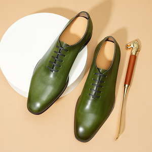 Zapatos de Cuero Formales de Negocios para Hombre, Nueva Tendencia 2025, Diseño de Cuero Genuino, Zapatos Oxford Casuales Hechos a Mano para Hombre - Product Image 1