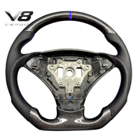 Volant en fibre de carbone véritable V8carbon pour D3 E90 E91 E92, accessoires de voiture, pièces automobiles, modification, style sport racing, personnalisé